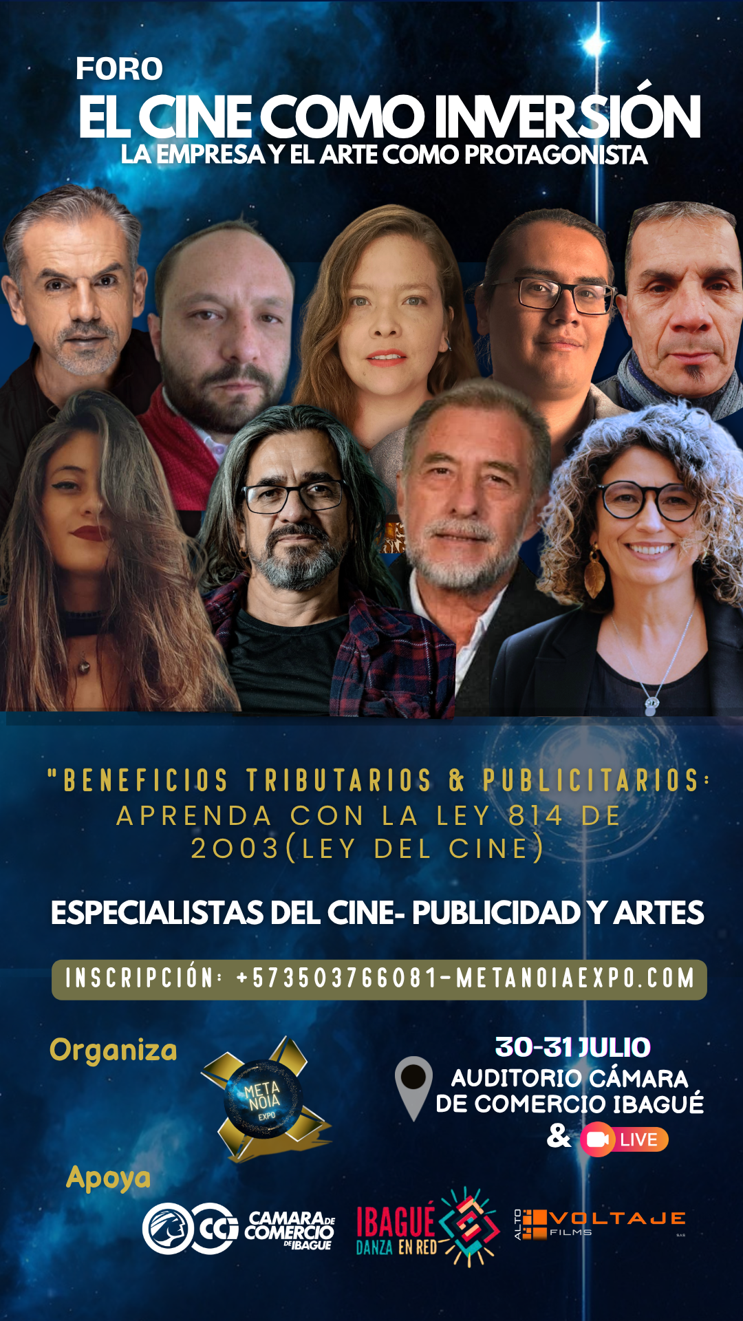 El cine como inversión en el tolima (Tu historia) (2) metanoia expo